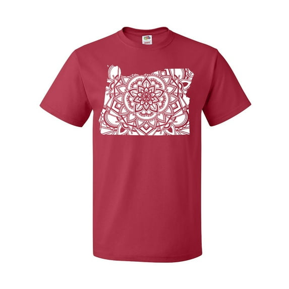 Inktastic Oregon Silhouette Mandala T-Shirt