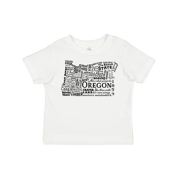 Inktastic Oregon Word Salad- State Outline Boys or Girls Toddler T-Shirt