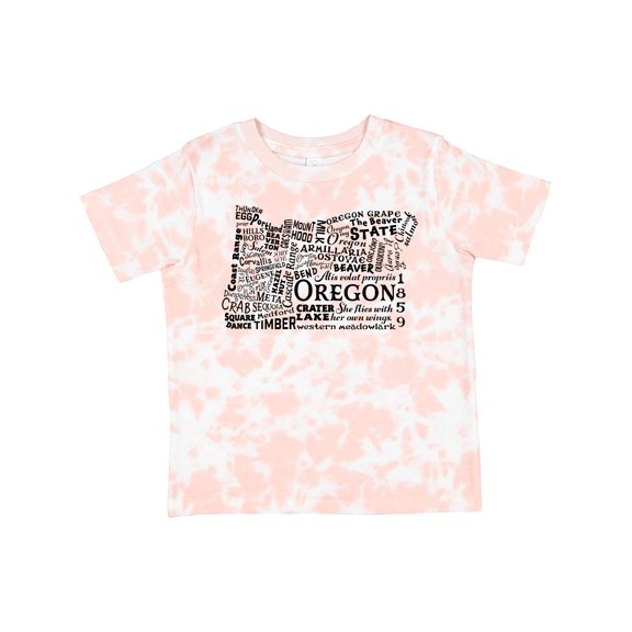 Inktastic Oregon Word Salad- State Outline Boys or Girls Toddler T-Shirt