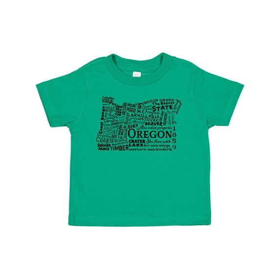 Inktastic Oregon Word Salad- State Outline Boys or Girls Toddler T-Shirt