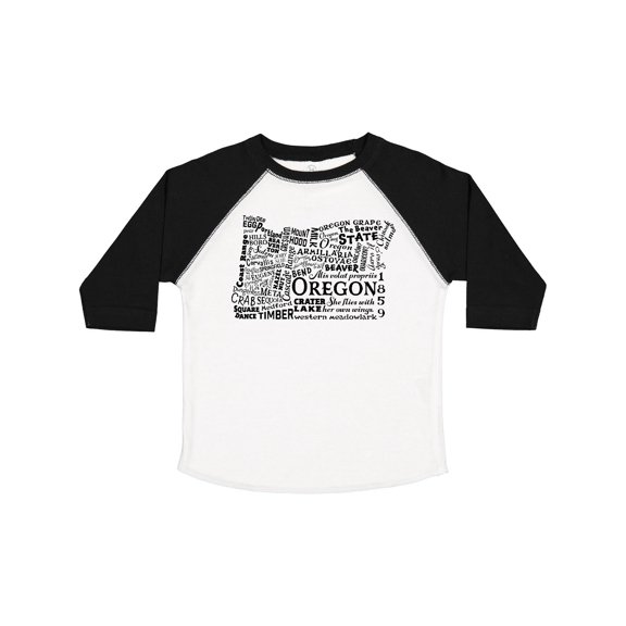 Inktastic Oregon Word Salad- State Outline Boys or Girls Toddler T-Shirt
