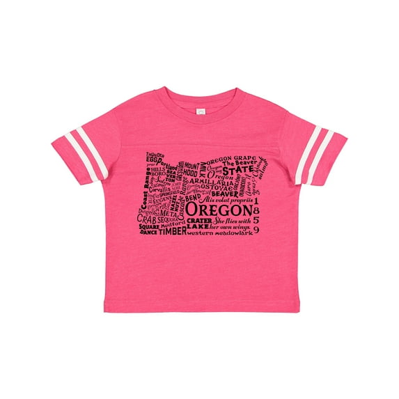 Inktastic Oregon Word Salad- State Outline Boys or Girls Toddler T-Shirt