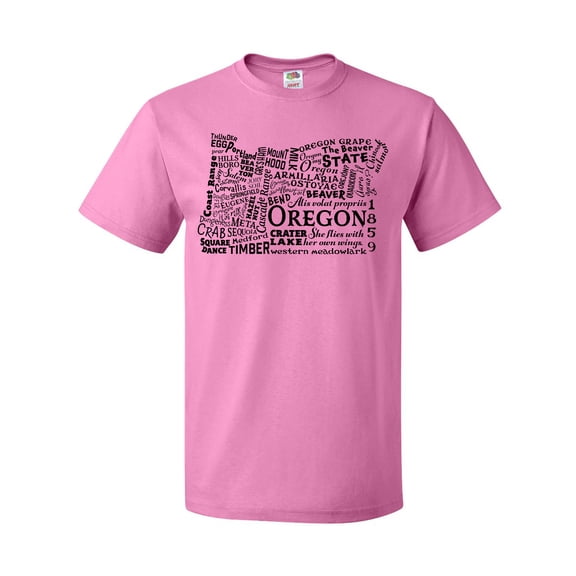 Inktastic Oregon Word Salad- state outline T-Shirt