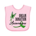thumbnail image 1 of Inktastic Organ Donation Awareness- Butterfly Green Ribbon Boys or Girls Baby Bib, 1 of 4