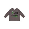 thumbnail image 1 of Inktastic Organ Donation awareness- butterfly green ribbon Boys or Girls Long Sleeve Toddler T-Shirt, 1 of 5