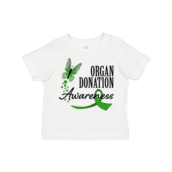 Inktastic Organ Donation awareness- butterfly green ribbon Boys or Girls Toddler T-Shirt