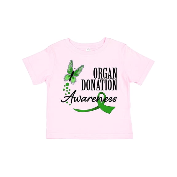 Inktastic Organ Donation awareness- butterfly green ribbon Boys or Girls Toddler T-Shirt