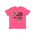 thumbnail image 1 of Inktastic Organ Donation awareness- butterfly green ribbon Youth T-Shirt, 1 of 5