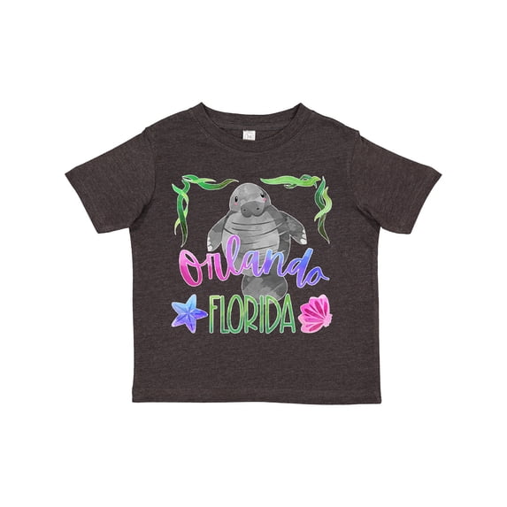 Inktastic Orlando Florida Cute Swimming Manatee Boys or Girls Toddler T-Shirt