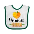thumbnail image 1 of Inktastic Orlando Florida Orange in Heart Boys or Girls Baby Bib, 1 of 4