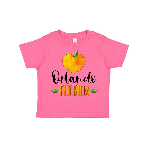 Inktastic Orlando Florida Orange in Heart Boys or Girls Toddler T-Shirt