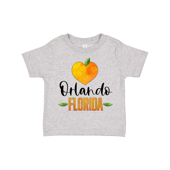 Inktastic Orlando Florida Orange in Heart Boys or Girls Toddler T-Shirt