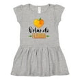 thumbnail image 1 of Inktastic Orlando Florida Orange in Heart Girls Baby Dress, 1 of 5