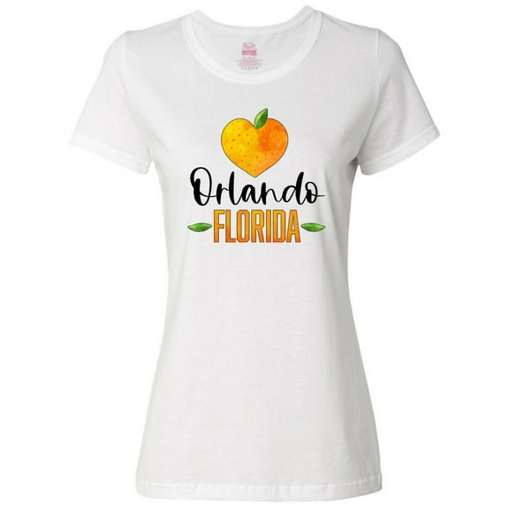 Inktastic Orlando Florida Orange in Heart Women's T-Shirt