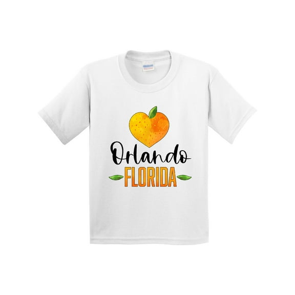 Inktastic Orlando Florida Orange in Heart Youth T-Shirt