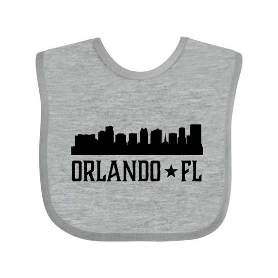 Inktastic Orlando Florida Skyline City Boys or Girls Baby Bib
