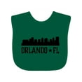 thumbnail image 1 of Inktastic Orlando Florida Skyline City Boys or Girls Baby Bib, 1 of 4
