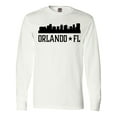 thumbnail image 1 of Inktastic Orlando Florida Skyline City Long Sleeve T-Shirt, 1 of 5