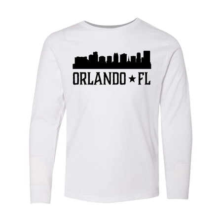 Inktastic Orlando Florida Skyline City Long Sleeve Youth T-Shirt