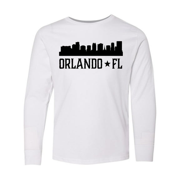Inktastic Orlando Florida Skyline City Long Sleeve Youth T-Shirt