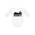 thumbnail image 1 of Inktastic Orlando Skyline with Grunge Boys or Girls Long Sleeve Baby Bodysuit, 1 of 5