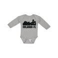 thumbnail image 1 of Inktastic Orlando Skyline with Grunge Boys or Girls Long Sleeve Baby Bodysuit, 1 of 5