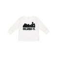 thumbnail image 1 of Inktastic Orlando Skyline with Grunge Boys or Girls Long Sleeve Toddler T-Shirt, 1 of 5