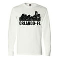 thumbnail image 1 of Inktastic Orlando Skyline with Grunge Long Sleeve T-Shirt, 1 of 5