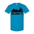 thumbnail image 1 of Inktastic Orlando Skyline with Grunge T-Shirt, 1 of 5
