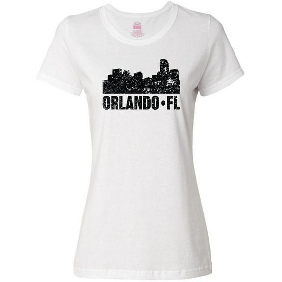 Inktastic Orlando Skyline with Grunge Women's T-Shirt