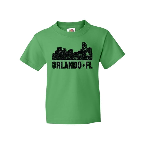 Inktastic Orlando Skyline with Grunge Youth T-Shirt