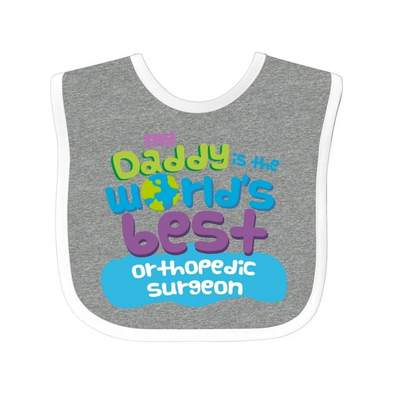 Inktastic Orthopedic Surgeon Daddy Boys or Girls Baby Bib