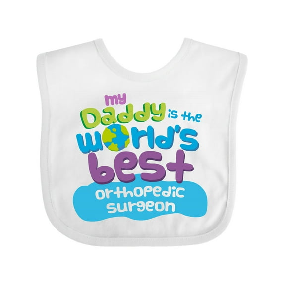 Inktastic Orthopedic Surgeon Daddy Boys or Girls Baby Bib