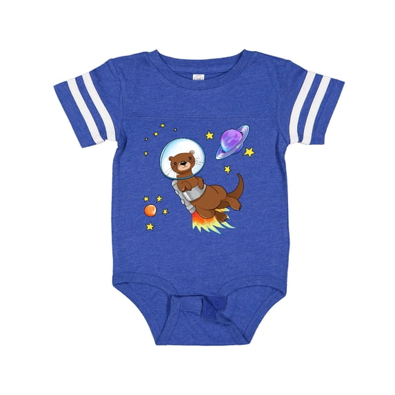 Inktastic Otter Space Cute Otter with Rocket Pack Boys or Girls Baby Bodysuit