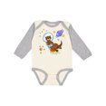 thumbnail image 1 of Inktastic Otter Space cute otter with rocket pack Boys or Girls Long Sleeve Baby Bodysuit, 1 of 5