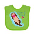 thumbnail image 1 of Inktastic Otter-ly in Love-otter with Heart Boys or Girls Baby Bib, 1 of 4