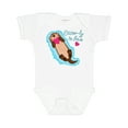 thumbnail image 1 of Inktastic Otter-ly in Love-otter with Heart Boys or Girls Baby Bodysuit, 1 of 5