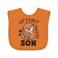 thumbnail image 1 of Inktastic Otterly Amazing Son with Mother and Child Otter Boys Baby Bib, 1 of 4