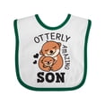 thumbnail image 1 of Inktastic Otterly Amazing Son with Mother and Child Otter Boys Baby Bib, 1 of 4