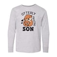 thumbnail image 1 of Inktastic Otterly Amazing Son with Mother and Child Otter Long Sleeve Youth T-Shirt, 1 of 5