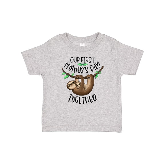 Inktastic Our 1st Mother's Day Together Cute Mom and Baby Sloth Boys or Girls Baby T-Shirt