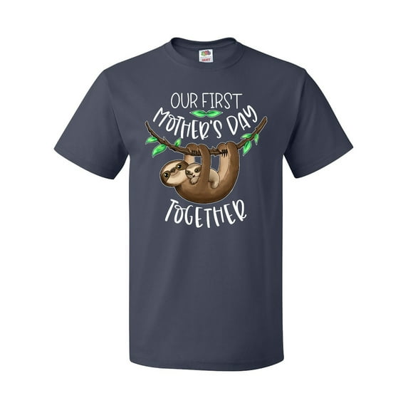 Inktastic Our 1st Mothers Day Together Cute Mom and Baby Sloth T-Shirt