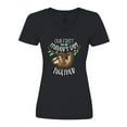 thumbnail image 1 of Inktastic Our 1st Mothers Day Together Cute Mom and Baby Sloth Women's V-Neck T-Shirt, 1 of 5