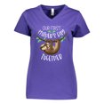 thumbnail image 1 of Inktastic Our 1st Mothers Day Together Cute Mom and Baby Sloth Women's V-Neck T-Shirt, 1 of 5