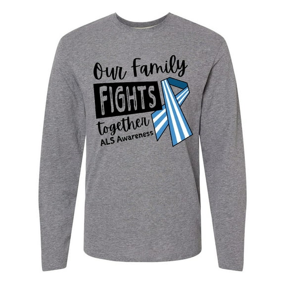 Inktastic Our Family Fights Together ALS Awareness Long Sleeve T-Shirt