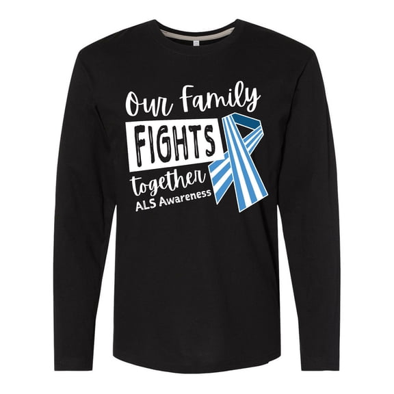 Inktastic Our Family Fights Together ALS Awareness Long Sleeve T-Shirt