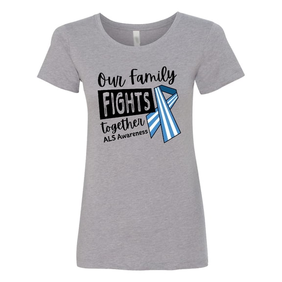Inktastic Our Family Fights Together ALS Awareness Women's T-Shirt