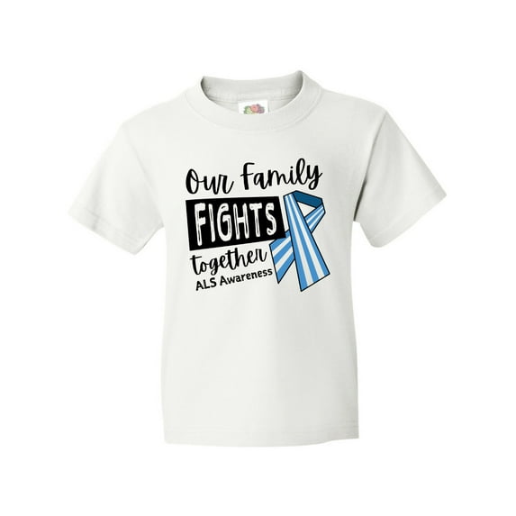 Inktastic Our Family Fights Together ALS Awareness Youth T-Shirt