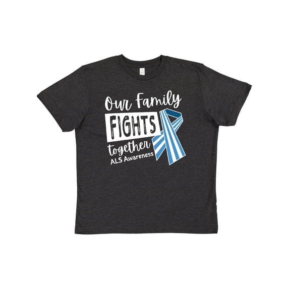 Inktastic Our Family Fights Together Als Awareness Youth T-Shirt