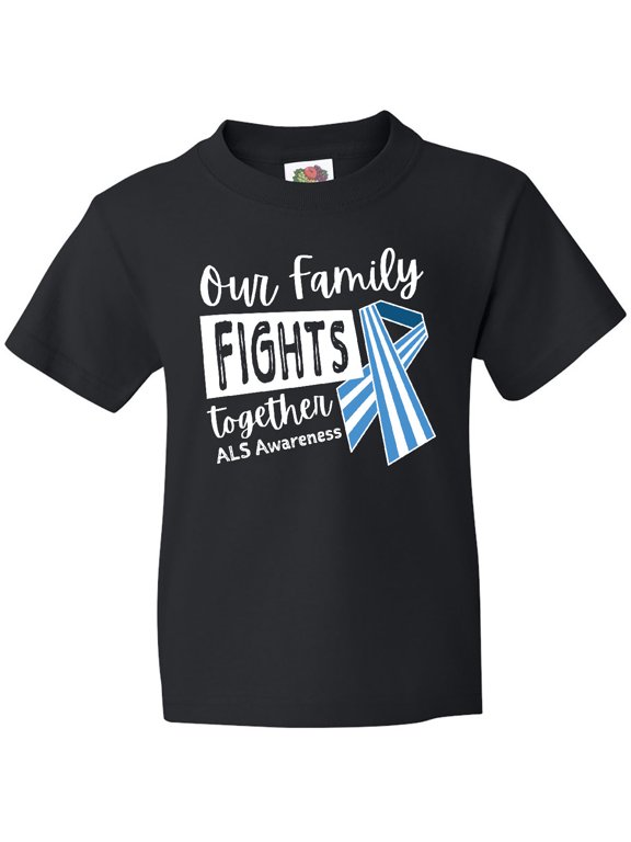 Our Family Fights Together Als Awareness Youth T-Shirt